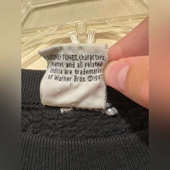 Vintage Tweety Bird Sweatshirt Adult XL Looney Tunes 1997 I Don't Think So! - Picture 5 of 5